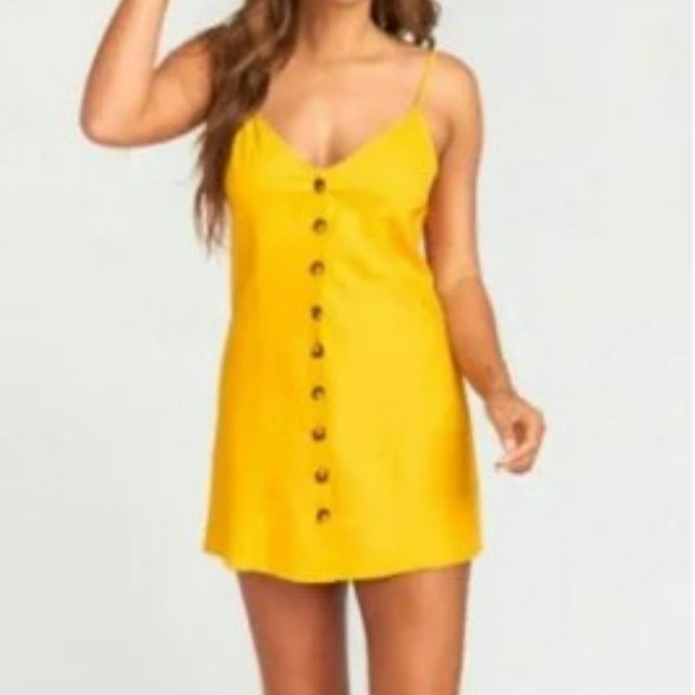 Show Me Your MuMu Remington Dress Canary Yellow